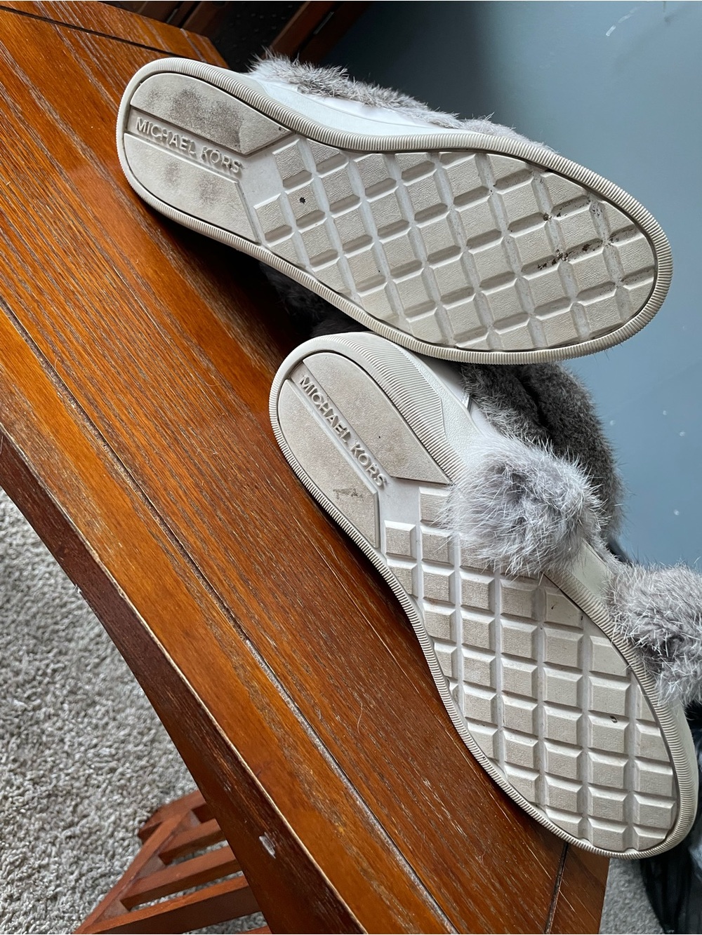 Michael Kors Cream Fur-Trim Winter Boots - Picture 4 of 6